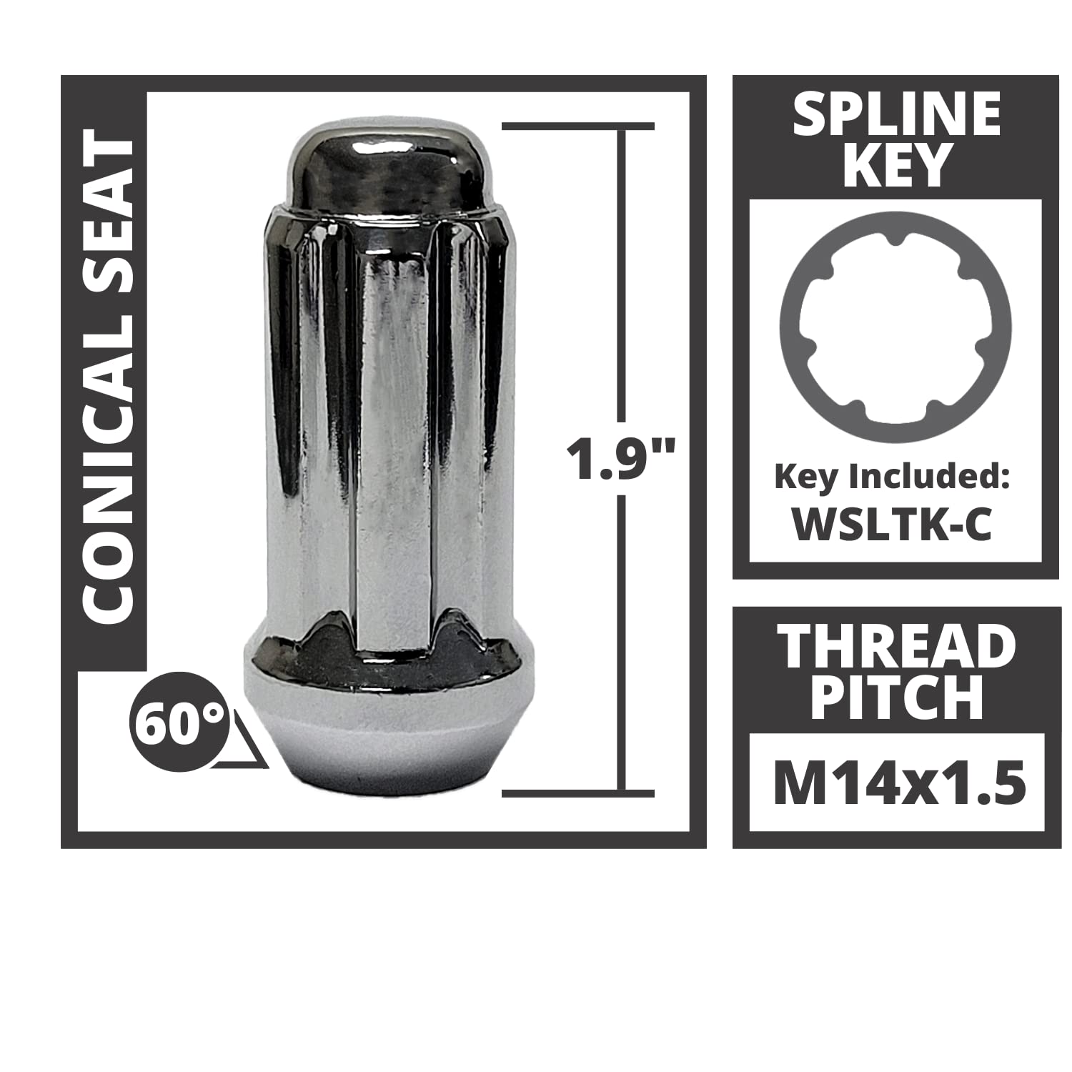 Amazon.com: W5814ST 14 mm x 1.5